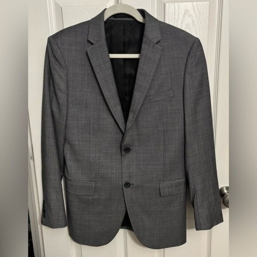 Theory | Slim Fit XLYO NP Suit Jacket Sports‎ Coat Blazer Wool Gray Sz 40R